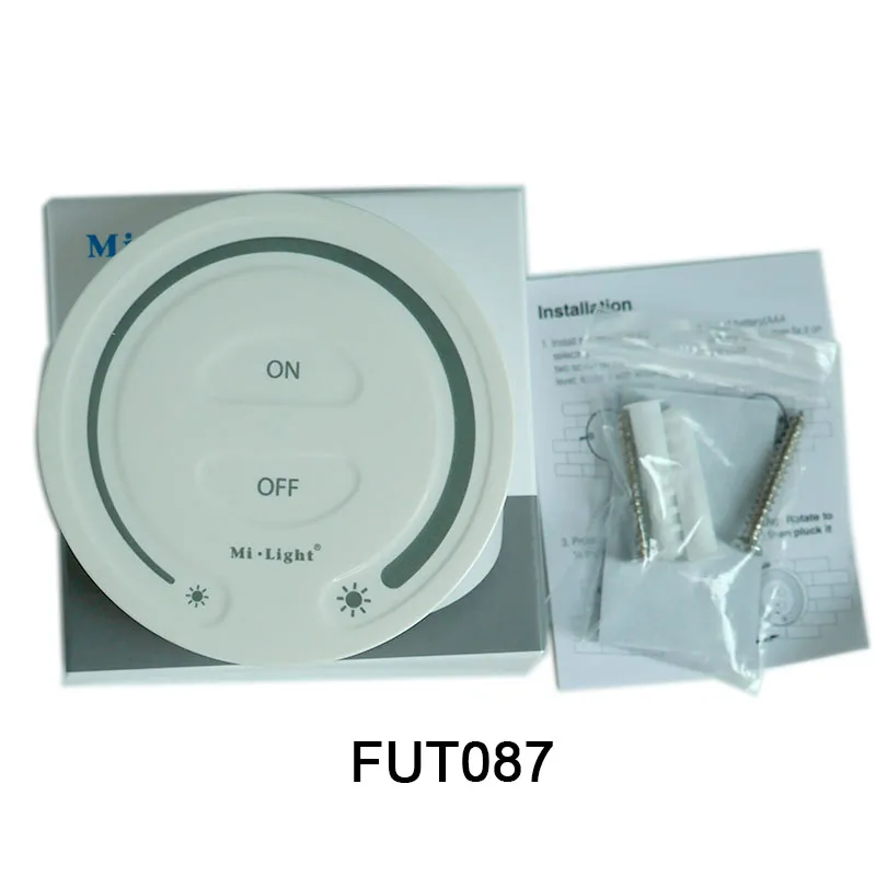 

Free shipping Miboxer FUT087 2.4G wireless Touch Dimming Remote Controller Adjust Brightness LED Dimmer For Miboxer products