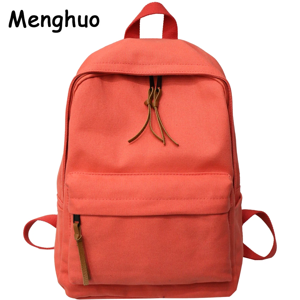 

Menghuo Canvas Backpack Women Men Large Capacity Laptop Backpack Student School Bags for Teenagers Travel Bag Backpacks Mochilas
