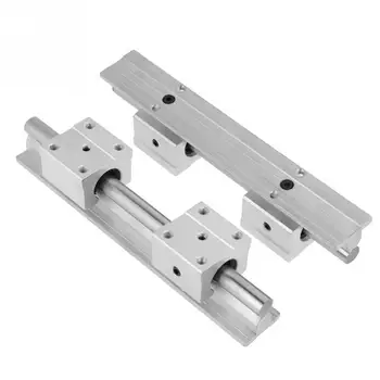 

2Pcs SBR12 200mm Linear Slide Guide Shaft Rail + 4Pcs SBR12UU Bearing Blocks Linear Rail Shaft CNC Parts Hot Sale