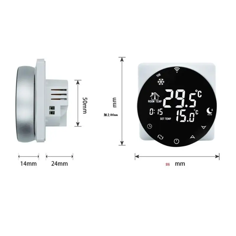 Умный контроллер температуры Wi-Fi термостат для Alexa/Google Home EU Plug(220-240 В) US Plug(90-110 В