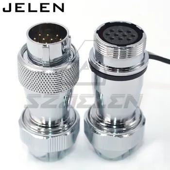 

WS20 series 10pin Screw seal waterproof Electrical Wire Connector male and female 10pin waterproof led connector outdoor use