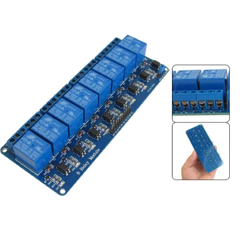 

Hot Sale 5V Electronic Relay Module 8-Channel Shield for 51 AVR ARM Logic