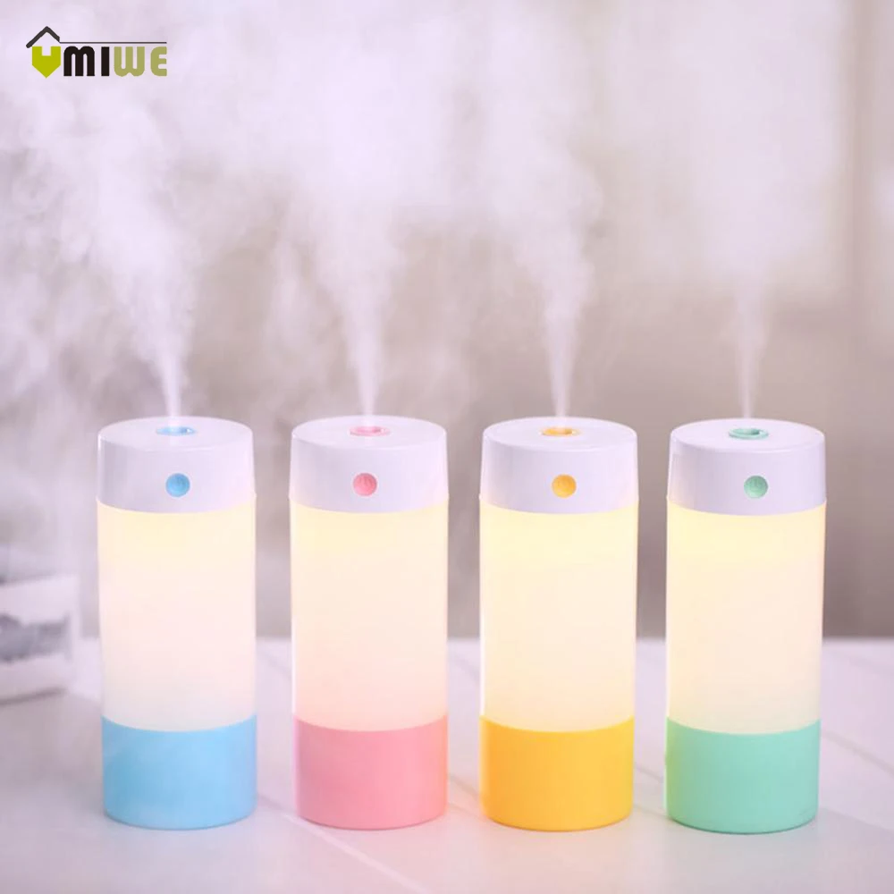 

250ML Air Humidifier Aroma Essential Oil Diffuser Aromatherapy USB charging Ultrasonic Mist Maker With 7 Color LED Night light