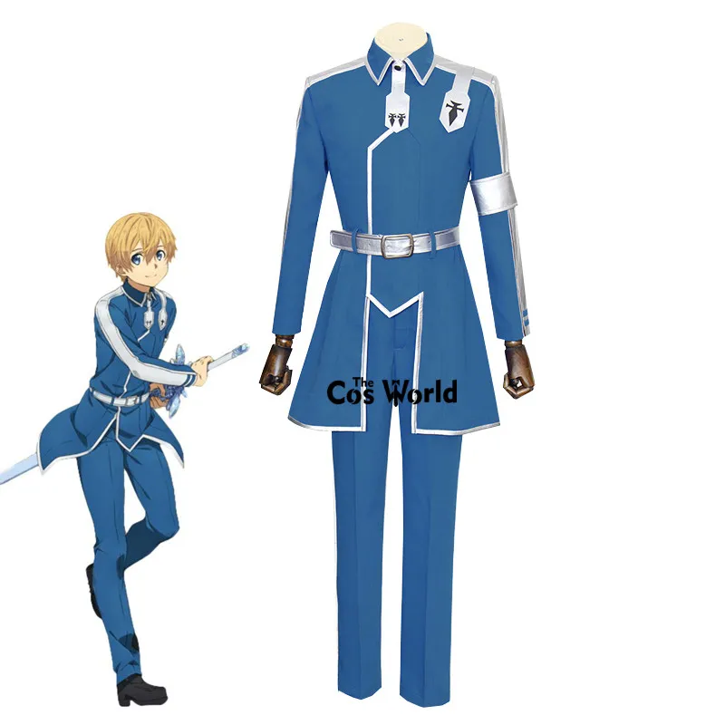 Sword Art Online Alicization Eugeo Synthesis Thirty-two Uniform Coat Pants Outfit Anime Cosplay Costumes Sword Art Online Alicization Eugeo Synthesis Thirty-two Uniform Coat Pants Outfit Anime Cosplay Costumes
