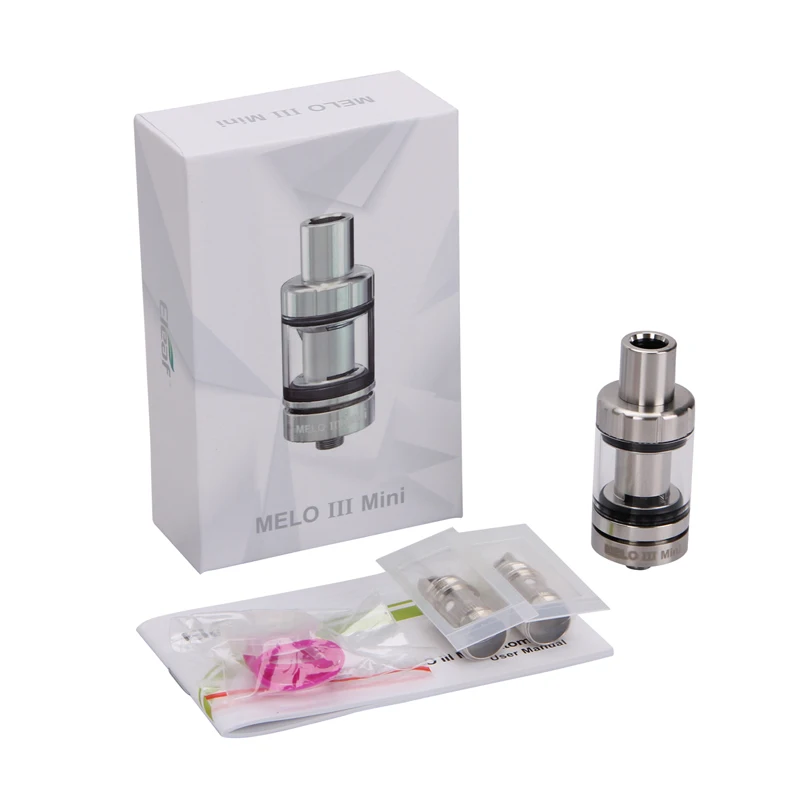 

Original Eleaf Melo III / Melo III Mini Atomizer 2ml/4ml melo 3 & melo 3 mini Tank EC Coil for E Cigarette Eleaf iStick Pico