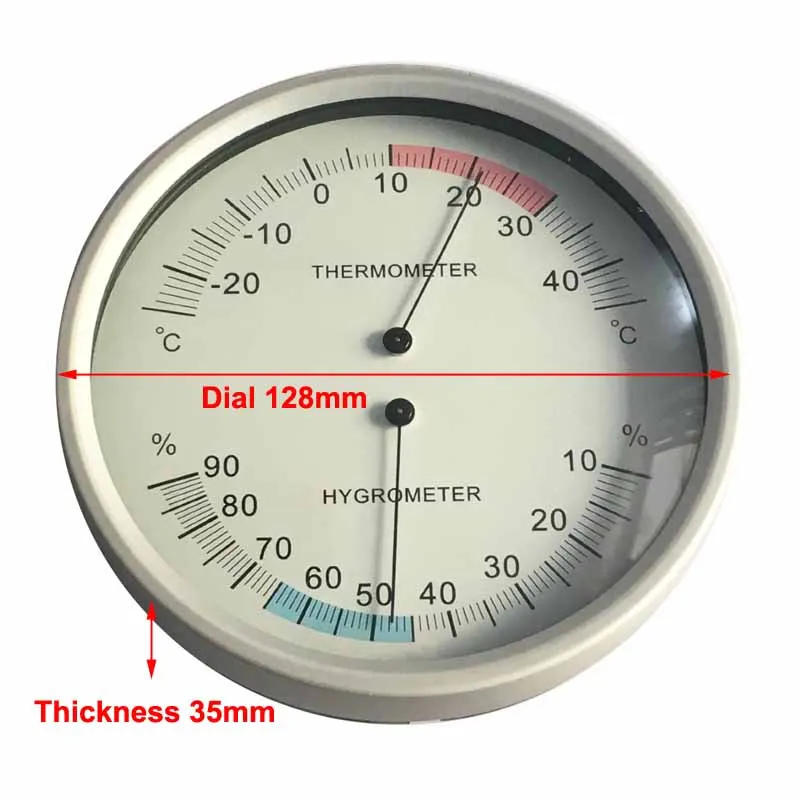 128 мм аналоговый барометр, термометр, гигрометр, настенный монитор температуры и влажности, измеритель атмосферного давления для домашнего использования