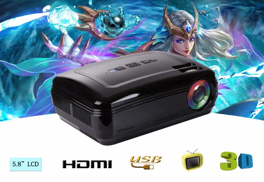 cheap projector WZATCO CTL60 5500Lumens Android 9.0 WIFI full HD Portable TV LED Projector 1080P 4K Video Game LCD Beamer for Home Cinema cheap projector