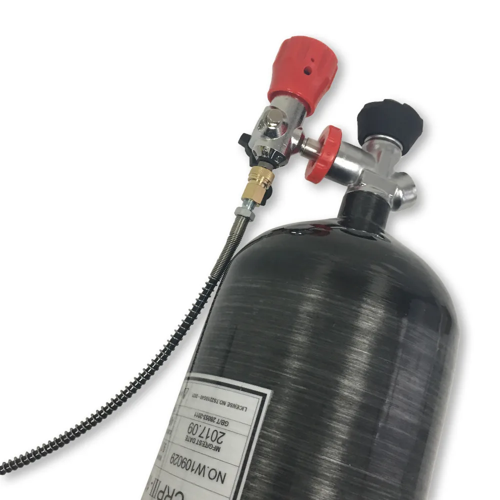 AC309301 9L GB Black Diving Cylinder Acecare Air Tank Pcp Air Rifle Quick Release Coupling Dive Tank Paintball Tank Regulator