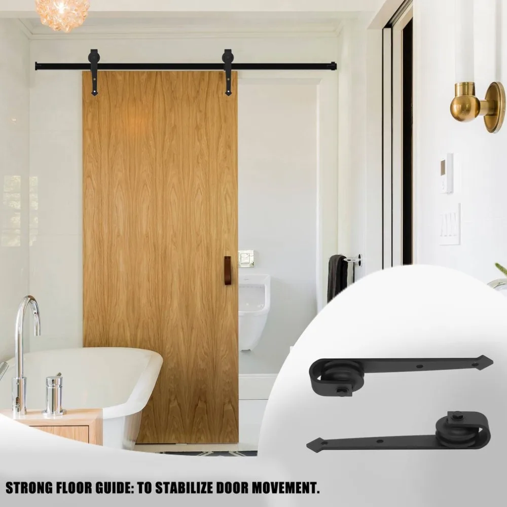 Ship From De 1 83m Arrow Shape Home Door Roller Wood Door Sliding