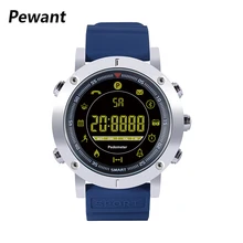 pewant Смарт-часы 5ATM Профессиональный Водонепроницаемый Bluetooth SmartWatch металла Средства ухода за кожей полный вид световой циферблат спортивные часы для Для мужчин