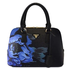 2016 neue Shell Blume PU Lleather Frauen Handtaschen Umhängetasche Für Weibliche Designer Druck Damen handtasche Berühmte Marke Tote