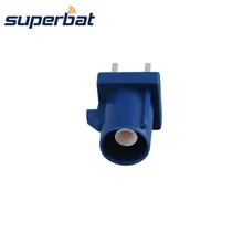 Car-Antenna Fakra Connecntor Blue/5005 Superbat Plug for GPS Telematics Navigation Pcb-Mount