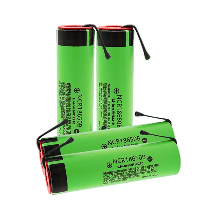 NCR18650B 3,7 V 3400mAh 18650 перезаряжаемый литиевый аккумулятор для батареи+ никелевый элемент DIY