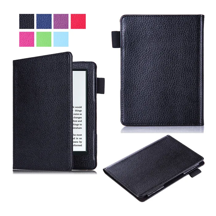 

PU Leather Smart Cover Case for Amazon New Kindle 8 8th 2016 Generation Gen Fundas Version + 2 Pcs Screen Protector Gift