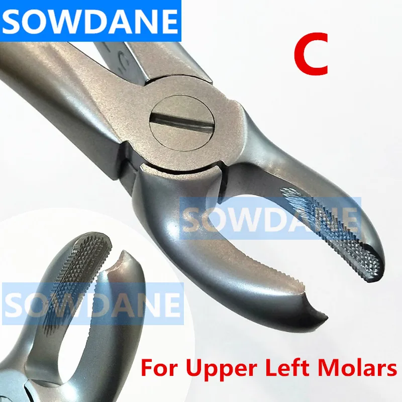

1 pcs Dental Adult Tooth Extraction Plier For Upper Left M Stainless Steel Dental Orthodontic Surgery Forcep Instrument Tool