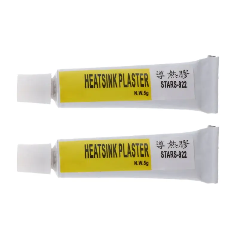 2Pcs Heatsink Plaster Thermal Silicone Adhesive Cooling Paste Strong