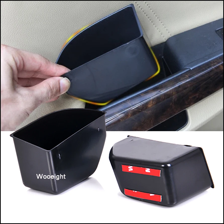 

2Pcs For Honda Accord 2008 2009 2010 2011 2012 Black Front Left Right Door Armrest Secondary Storage Box Container Holder Tray
