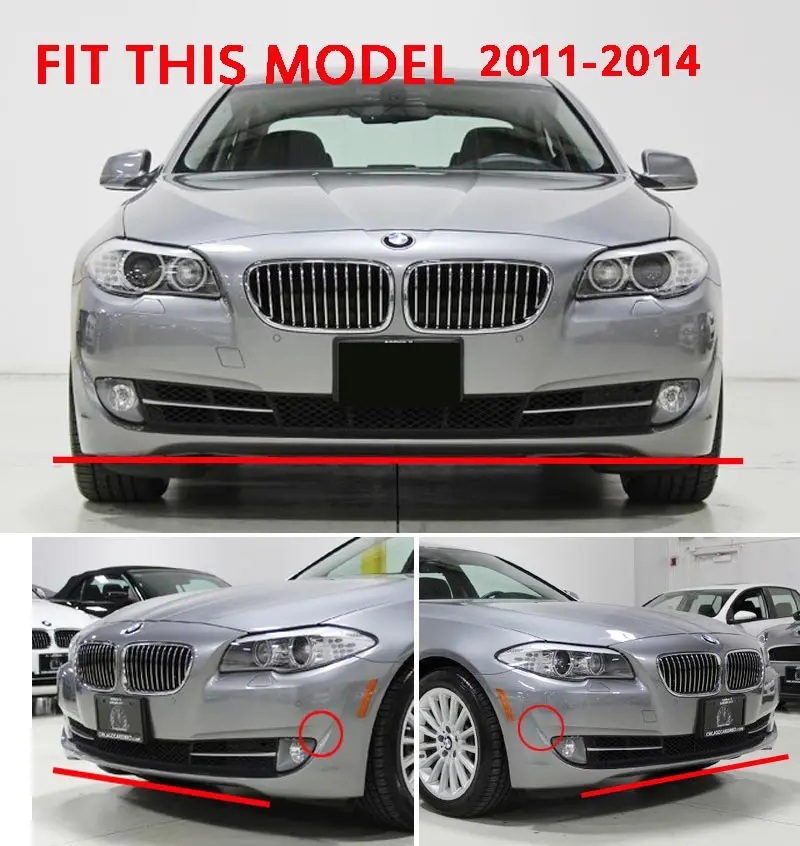 Carbon Fiber Front Spiltter spoiler 1pair For BMW F10 5-Series 528 535 550 standard model 2011-2014