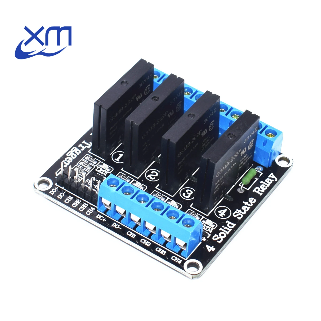 

4 Channel 5V DC Relay Module Solid State Low Level SSR AVR DSP 2A 240V H52