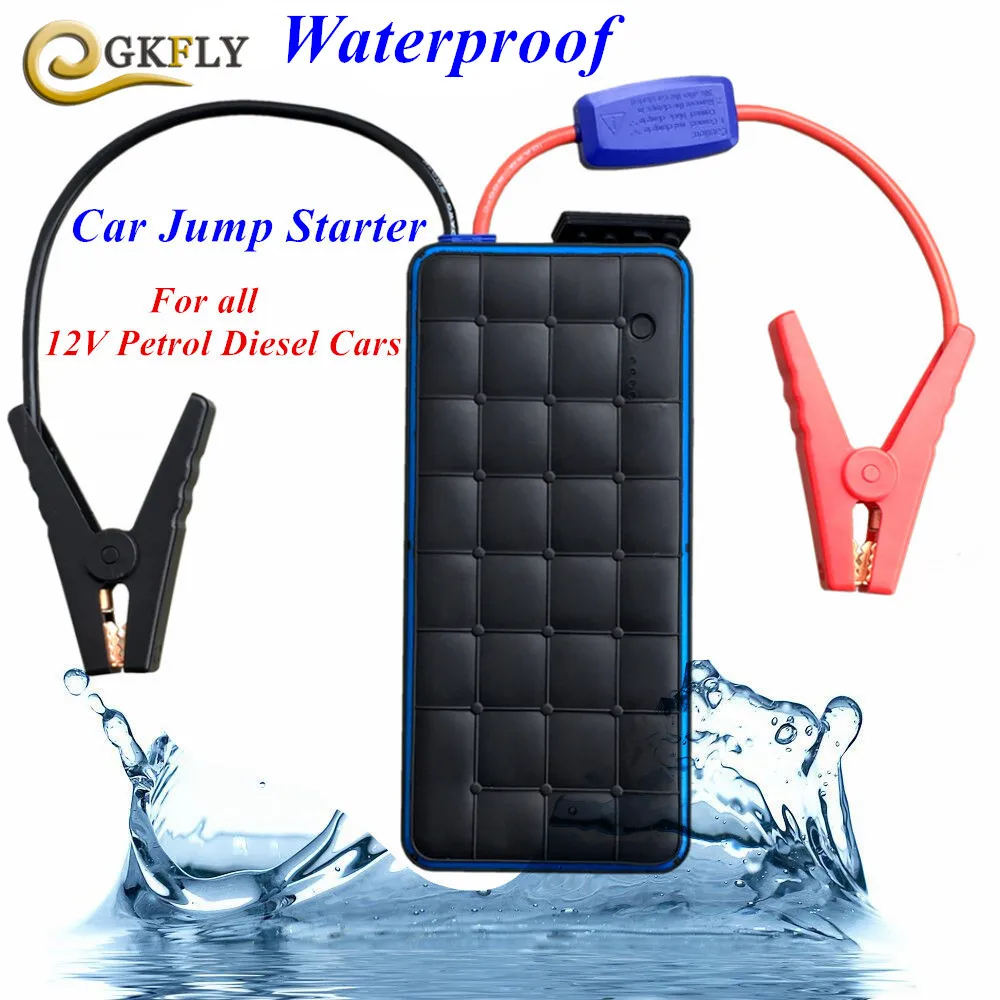 2018 Waterproof 28000mAh Car Jump Starter Portable 1000A Pack Car Charger For Car font b Battery