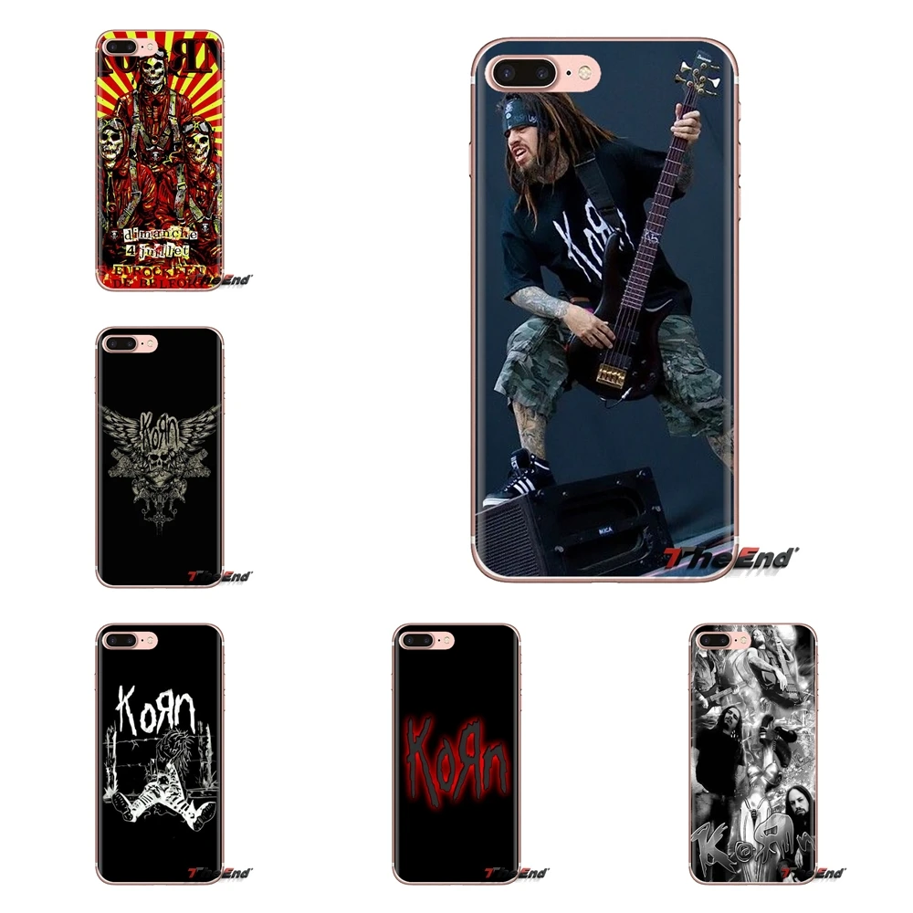 Для iPod Touch Apple iPhone 4 4S 5 5S SE 5C 6 6S 7 8 X XR XS Plus MAX мягкий прозрачный чехол с логотипом Korn