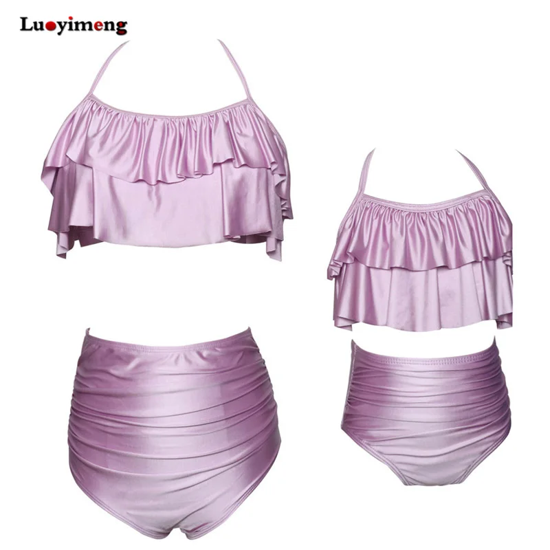 

Mother Daughter Swimwear Family look Mommy and Me Bikini Bahitng Swimsuit Brachwear Family Matching Clothes Mom Daughter Clothes