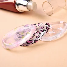 Лица Фонд блендер Leopard блестит ClearMake до ToolSilicone желе крем-пудра Puff макияж губка водослива Форма губка