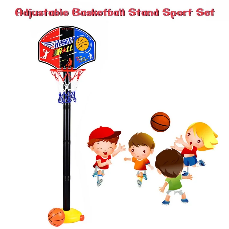 Детский спортивный баскетбольный стенд регулируемый открытый закрытый спортивный поезд баскетбольный обруч игрушка подставка из набора