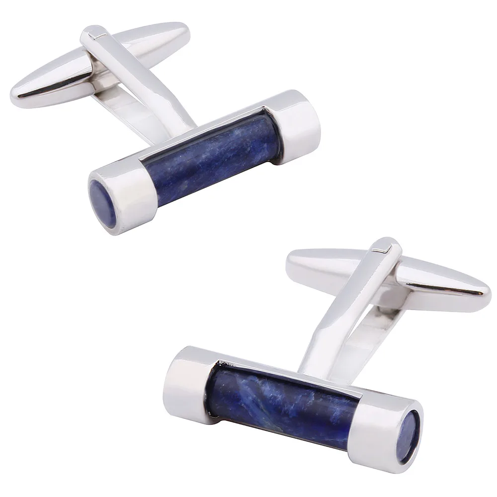 Stone Cuff Button For Male Long Sleeve Shirt Men Jewelry Cuff links in
