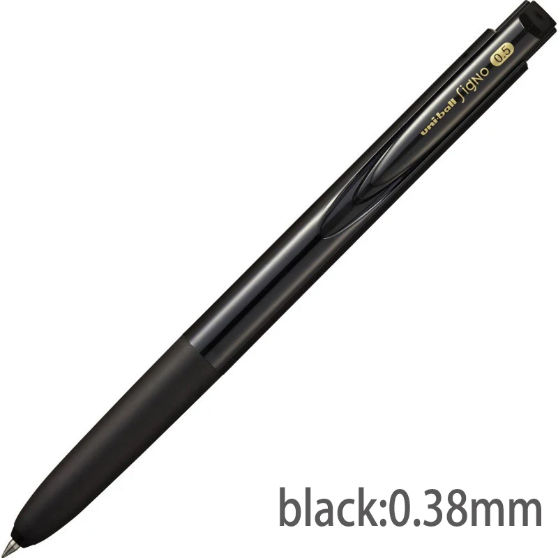 1 шт Mitsubishi Uni Япония гелевая ручка Uni-ball 0,38/0,5 мм 10 цветов Signo RT1 UMN155 Шариковая/нейтральная ручка школьные и офисные принадлежности - Цвет: 1pc black0.38 UMN155