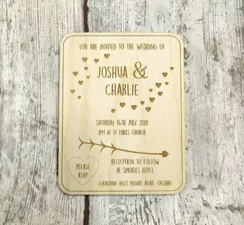 

Personalized wooden wedding invit,Wedding Invitations Cutting Invitation Card,Wedding Wood Paper Hollow Birthday Invitation