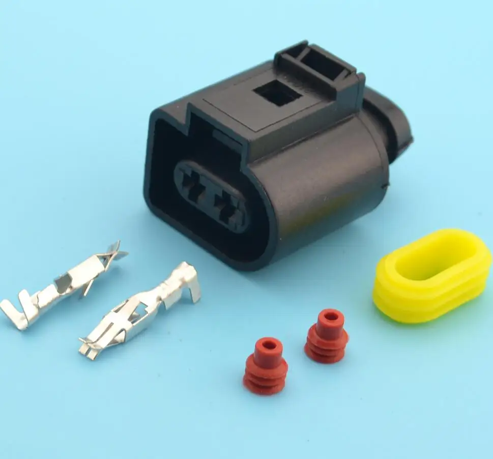 5 Kits conector do chicote de fiação automotiva 1J0973722, chifre elétrico plug 1J0 973 722