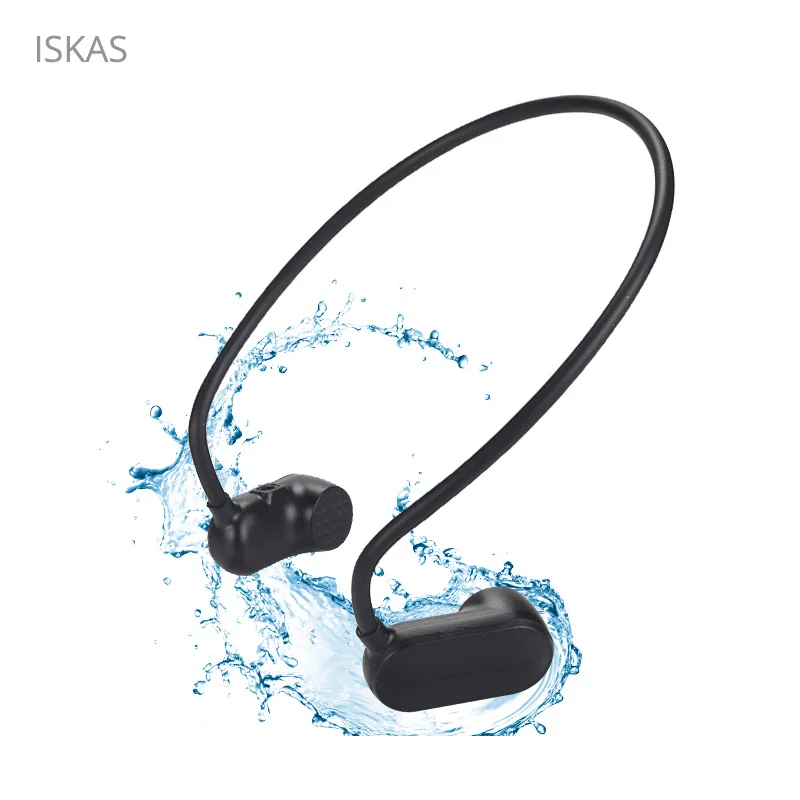 

ISKAS Headphones For Swimming Stereo Headfone Mp3 Technology Electronics Consumer Electronics New Bone Conduction 8GB Music 3189