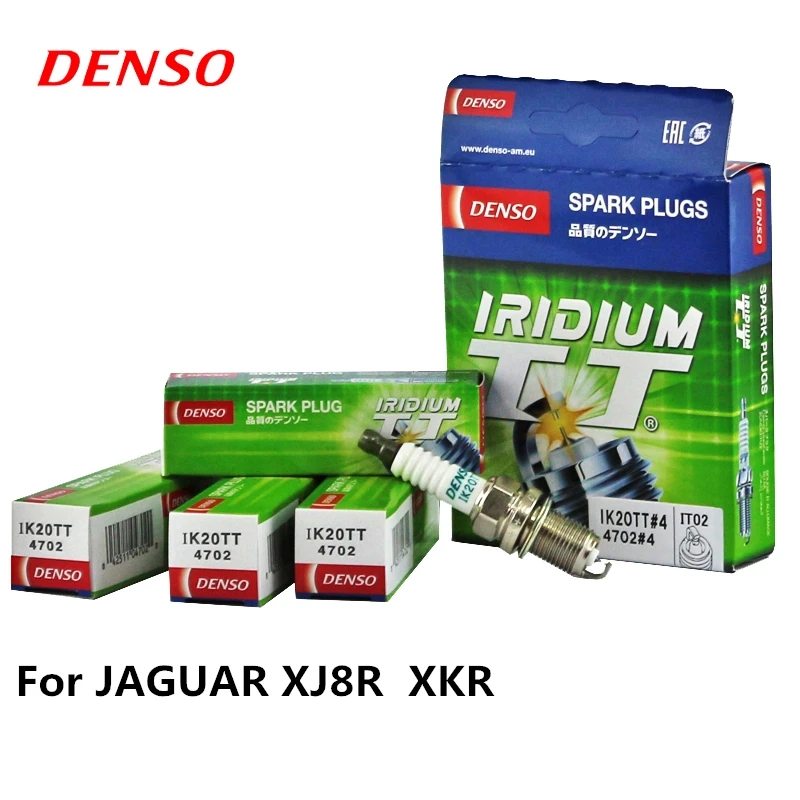 4 шт. автомобильная свеча зажигания DENSO для JAGUAR XJ8R XKR Иридий-Платина IK20TT |