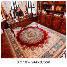 YILONG 8'x10' ручной работы турецкие шелковые ковры спальня использовать шелковый ковер