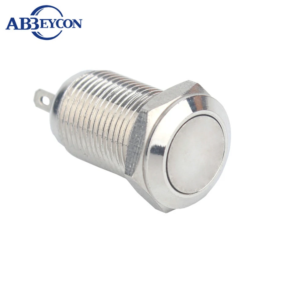 

1278 12mm Momentary Push Button Switch IB12Q-P11F-N IP67 Waterproof Brass 1NO 1NC Push Button Switches