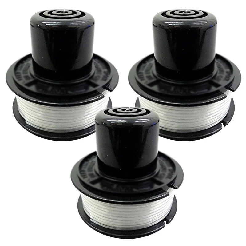 3X Spool Line Replacement For Black & Decker Bump Feed String Trimmer