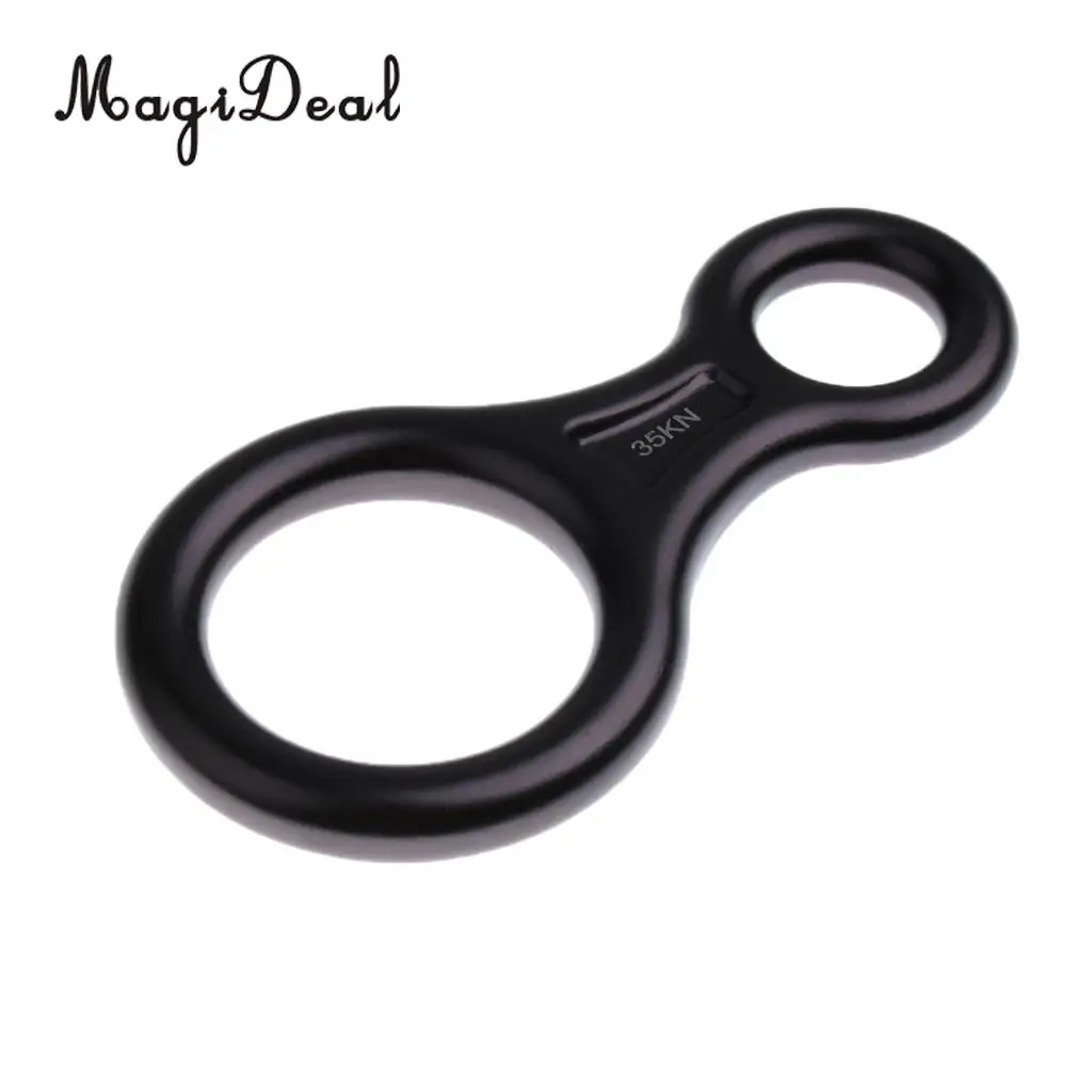 MagiDeal 35KN Figure 8 Shape Descender Rock Climbing Rappel Belay Device 3 Colors for Rappelling Rescue Rock Climbing Caving