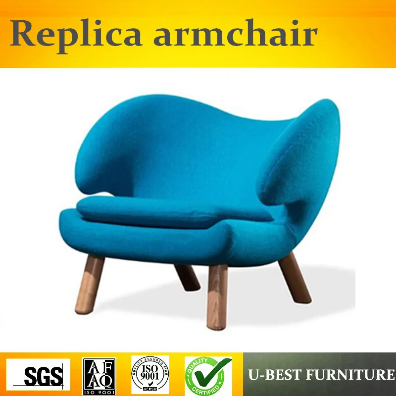 

U-BEST Luxury home hotel restaurant furniture wood frame relaxing sofa accent chair