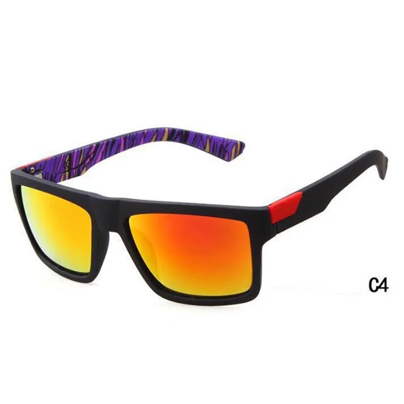 Классические модные квадратные солнцезащитные очки, мужские брендовые солнцезащитные очки Dersigner, очки с лисой, мужские солнцезащитные очки UV400 - Цвет линз: C4