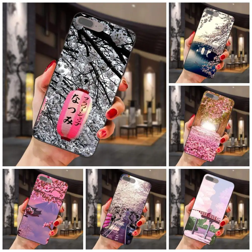 Мягкий чехол для Xiaomi Mi Mix Max Note 2 2S 3 5X 6 6X 8 9 SE A1 A2 Lite Play Pro F1 Cherry Japan Tokyo картины с