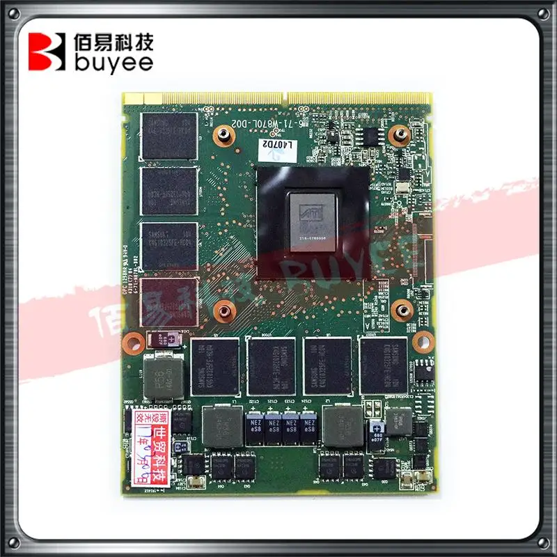 

Original 1GB For DELL ATI W860CU W870CU P150SM HD5870 216-0769008 Graphic Video Card with Square Bracket Replacement