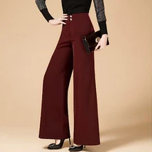 Для латинских танцев Брюки для Для женщин Высокая Талия прямые брюки широкие брючины брюки Танго Бальные Одежда для танцев Практика одежда DNV10103