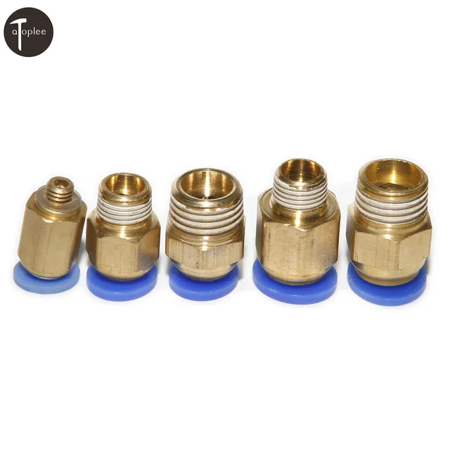 1Pc Brass PC Straight Air Fitting For 4mm/6mm/8MM Tube Push In 5mm 1/8