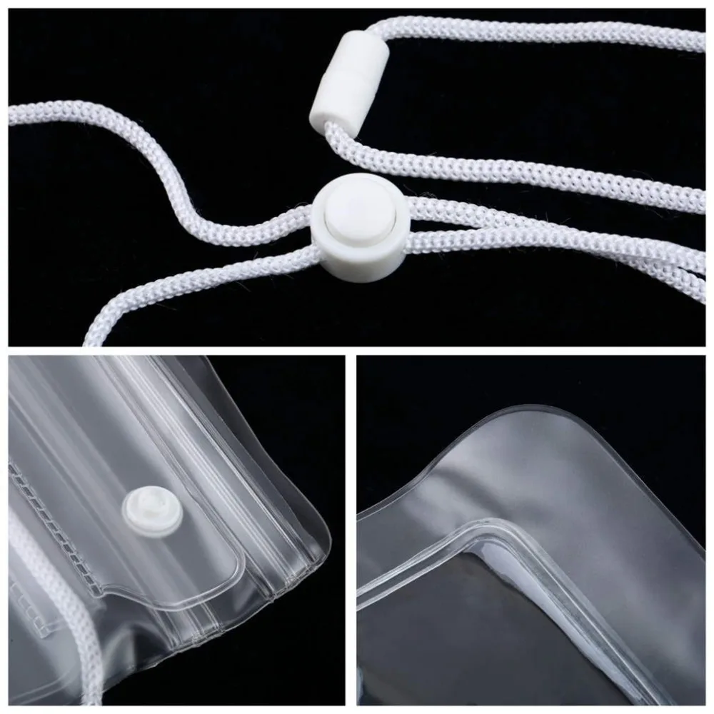 

8 Pcs Transparent Pouch Waterproof Dry Pouch Bag Case For Most Cell Phone PDA Simple Style Mobile Phone Cover