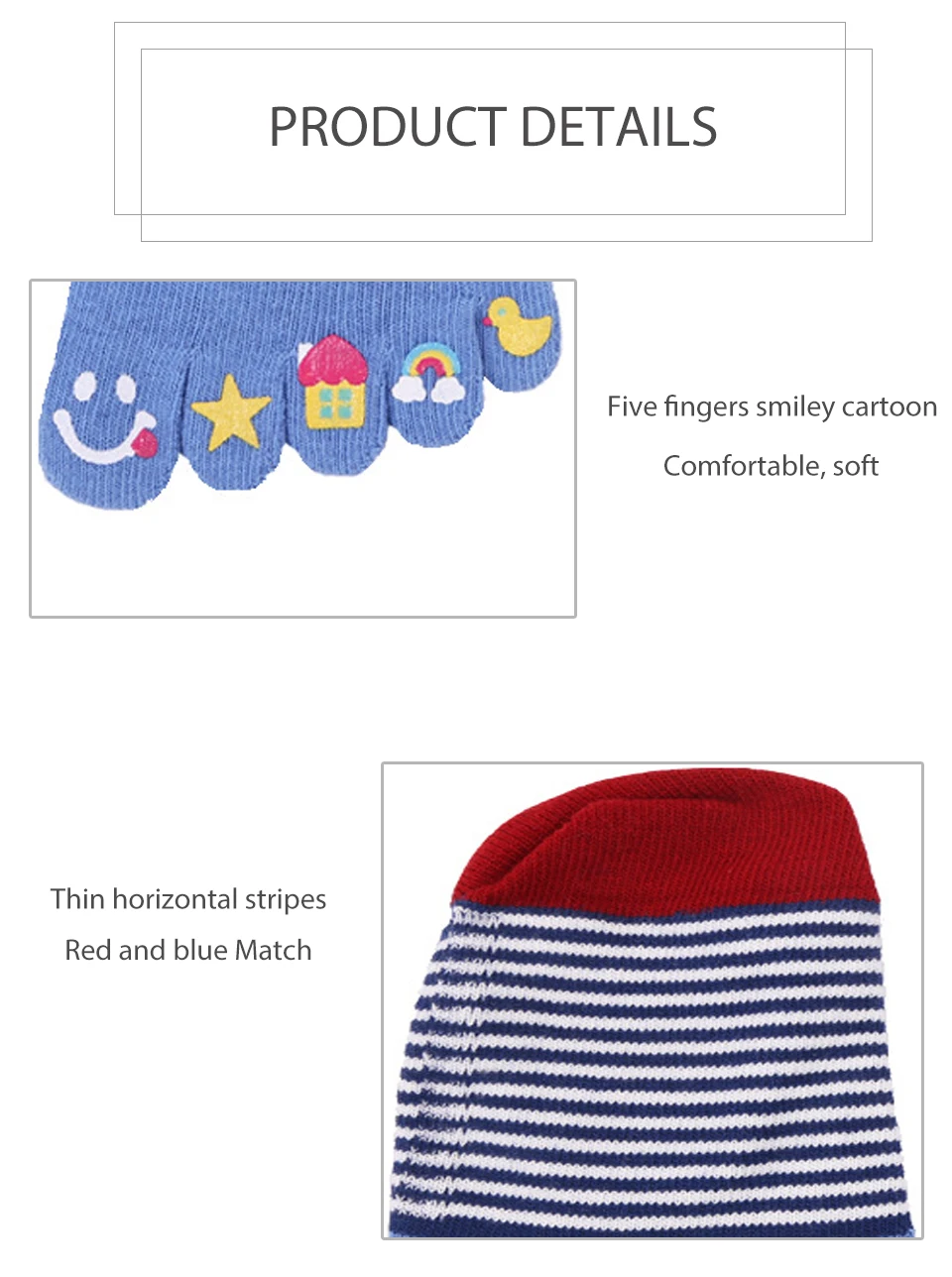 Spring And Summer Women's Cute Japanese Five-Finger Cartoon Smiley Thin Horizontal Tide Female Shallow Mouth Invisible Boat Sock (13)