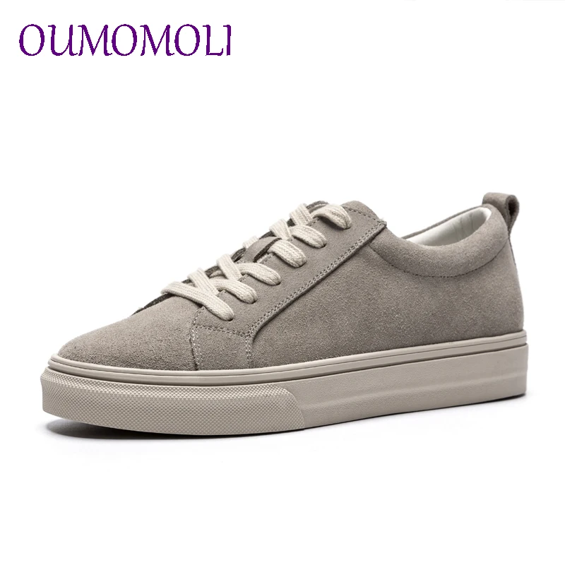 

2019 new women's casual shoes Cow suede Korean version of the wild flat white shoes fashion student sneakers Beige black d765