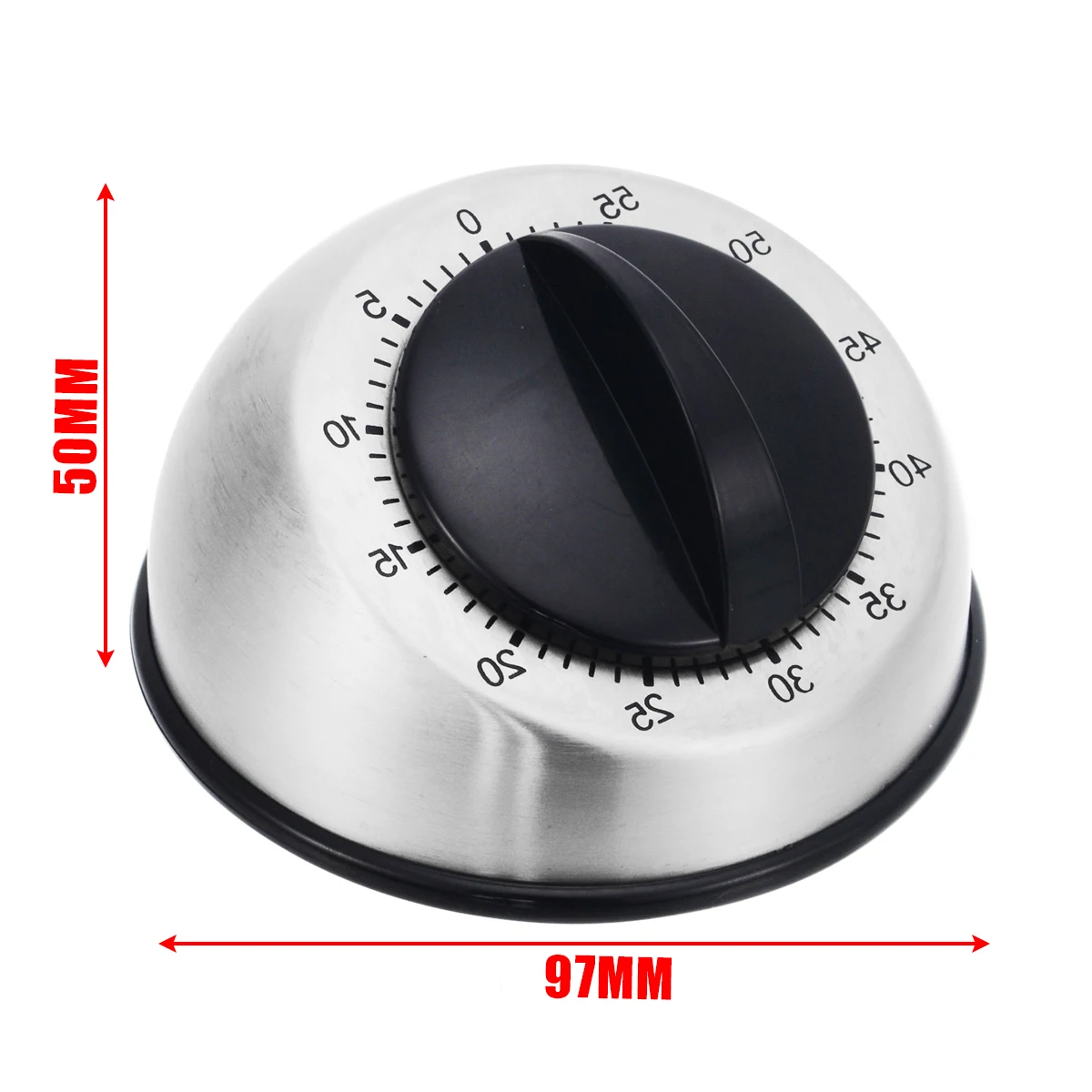 Stainless Steel Kitchen Timer Cooking Chronograph 60 Minutes Long Ring Bell Alarm Loud Reminder Prop For Kitchen Tool