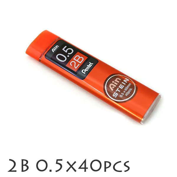 Pentel C275 механический карандаш заправка провода 0,5 мм Япония HB, 2B, 2 H, H, B, 3B, 4B - Цвет: 2B 1tube