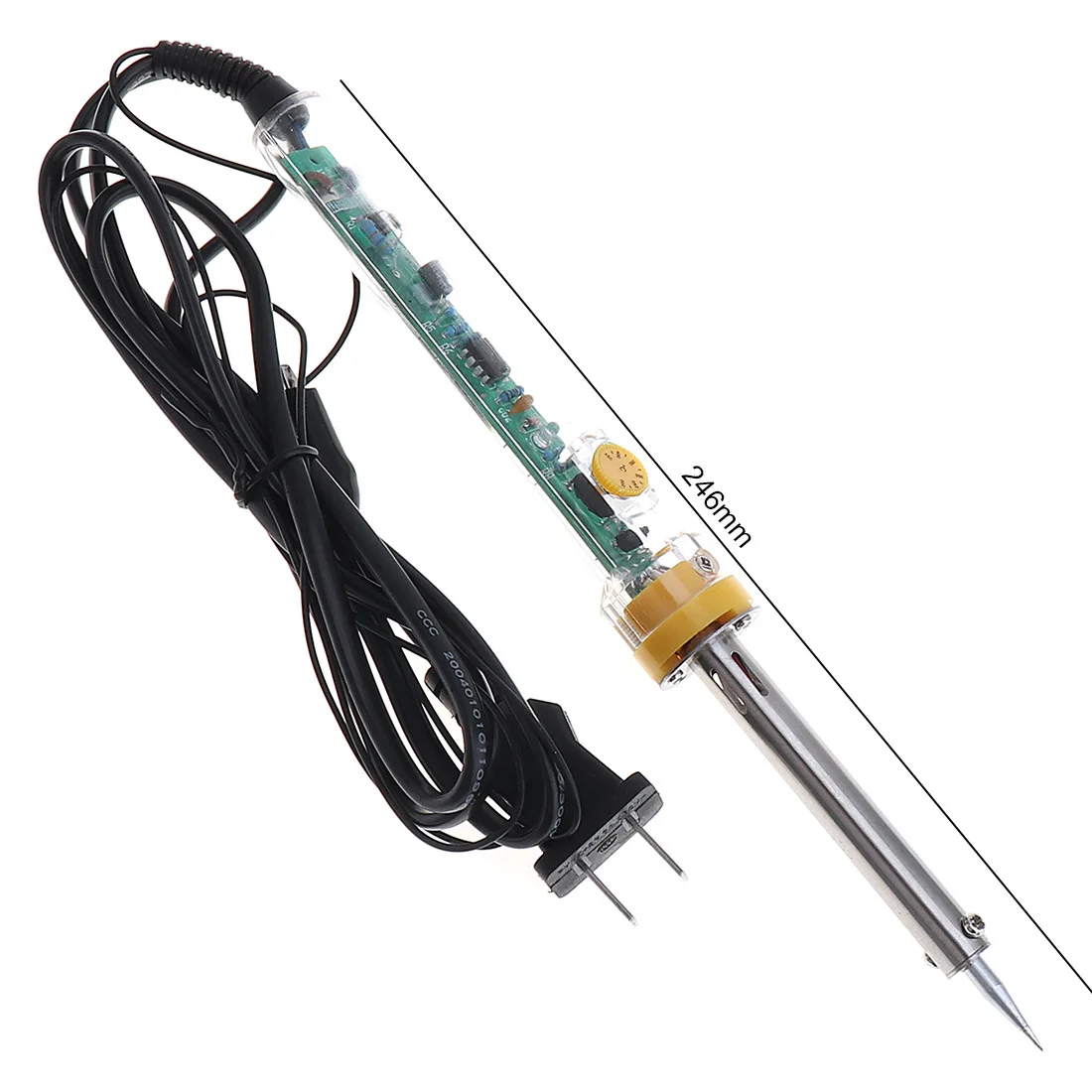 220V 40W Long Life External Heat Type Electric Soldering Iron with Adjustable Temperature Knob and Alligator Clip for Welding